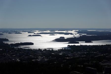 Kuopio je obklopeno ze všech stran jezery s tisíci ostrůvků. 